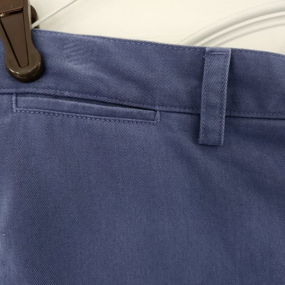 Banana Republic Men’s 100% Cotton Twill Shorts Size 34, Inseam 11” in Blue Gray - Picture 4 of 9